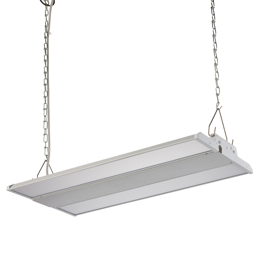 APOLLO | Lowbay Industrial Ceiling Light for Warehouses & Commercial | LED 150W 21000lm | 6000K Daylight White | IP20 | White - LightHub Direct