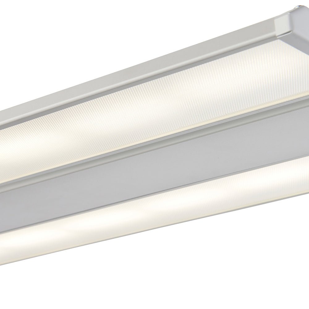 APOLLO | Lowbay Industrial Ceiling Light for Warehouses & Commercial | LED 150W 21000lm | 6000K Daylight White | IP20 | White - LightHub Direct