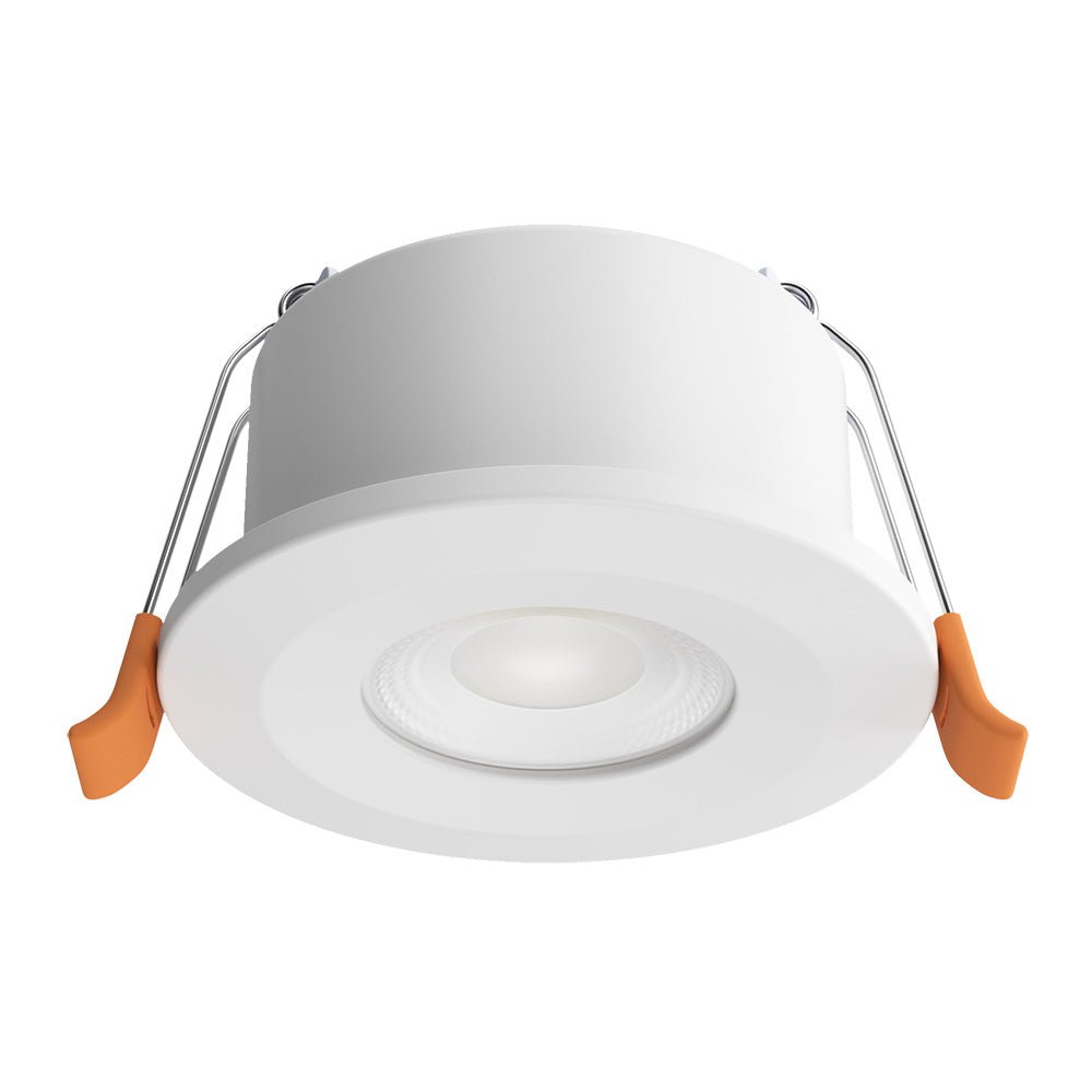 STRATA 5 | Tri - Colour CCT | LED Fire Rated Downlight | Dimmable 5W 600lm | IP65 | White | TRADE 40 Pack - LightHub Direct