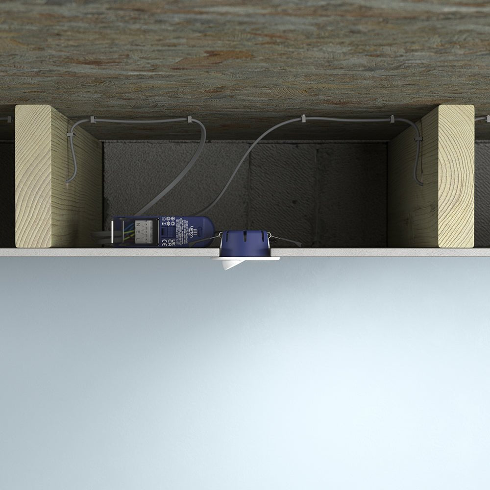 SPEY | Quad - Colour CCT | LED Tilt Adjustable Fire Rated Downlight | Dimmable 7W 750lm | IP65 | White - LightHub Direct