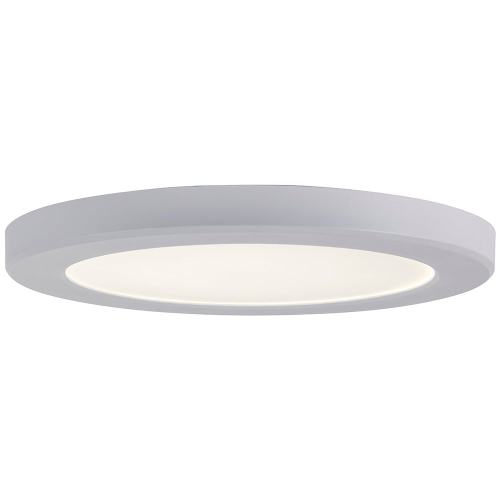 Adjustable Slim Flat Recessed / Surface Round Downlight Panel Light Fitting | LED 18W 1800lm | CCT Tri - Colour | IP44 - LightHub Direct