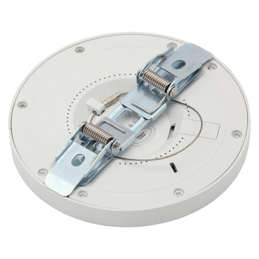 Adjustable Slim Flat Recessed / Surface Round Downlight Panel Light Fitting | LED 24W 2400lm | CCT Tri-Colour | IP44 | Satin Nickel