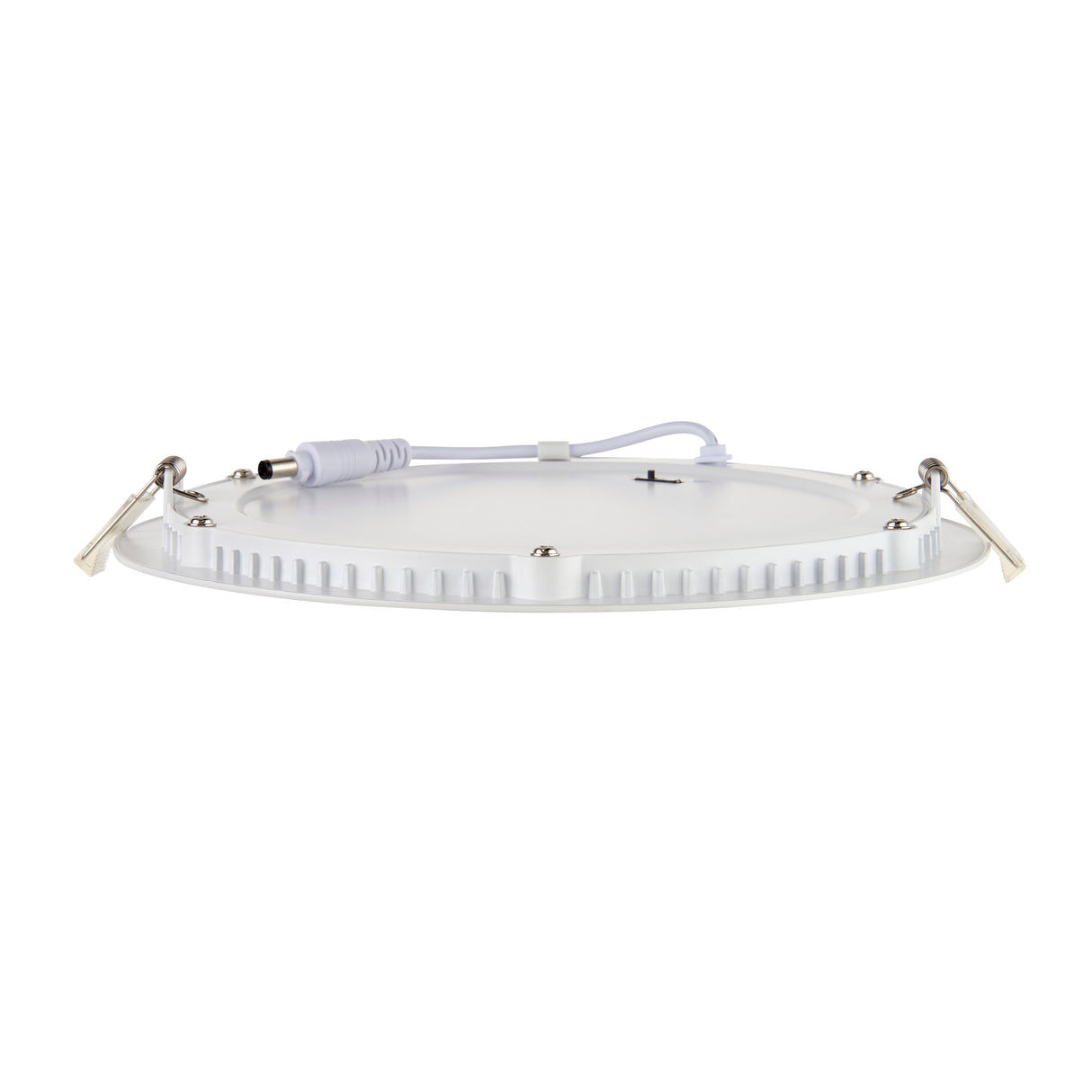Slim Flat Recessed Round Downlight Panel Light Fitting | LED 18W 1600lm | CCT Tri-Colour | IP44 | White