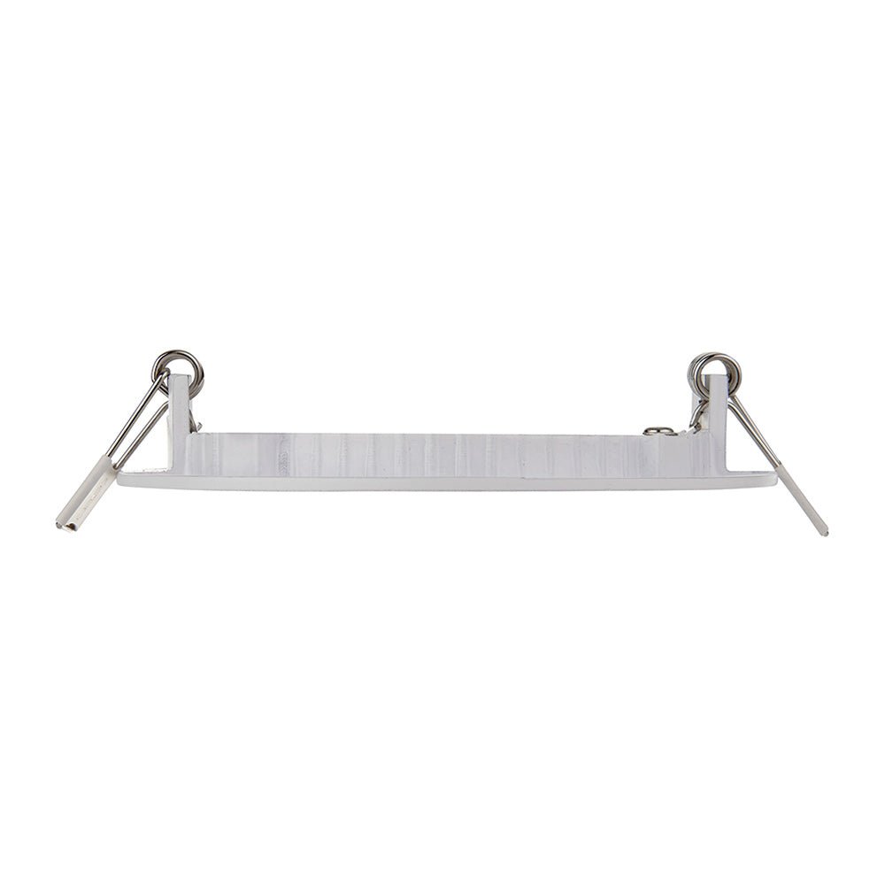 Slim Flat Recessed Round Downlight Panel Light Fitting | LED 6W 450lm | CCT Tri - Colour | IP44 | White - LightHub Direct