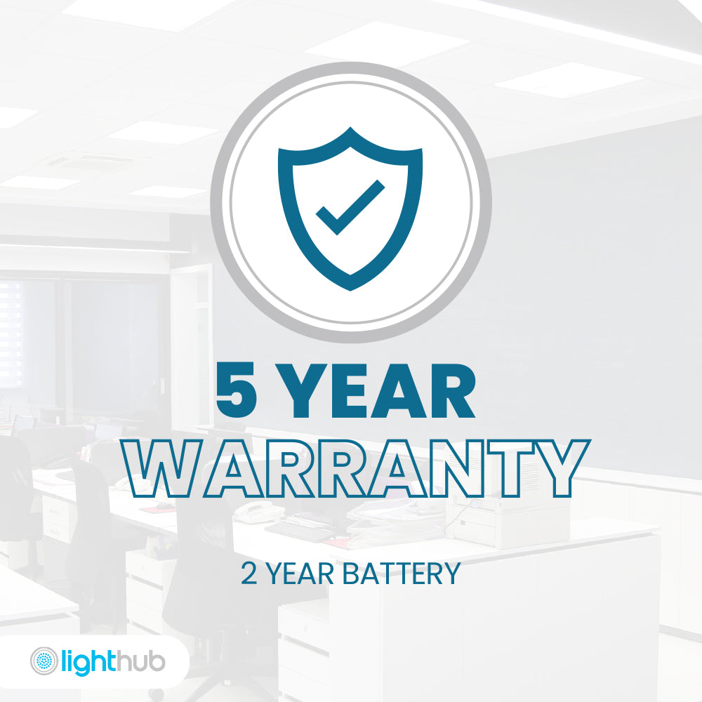 40W 600x600mm LED | Emergency Light Panel Recessed | 4000K Neutral White | Office Suspended Ceiling White