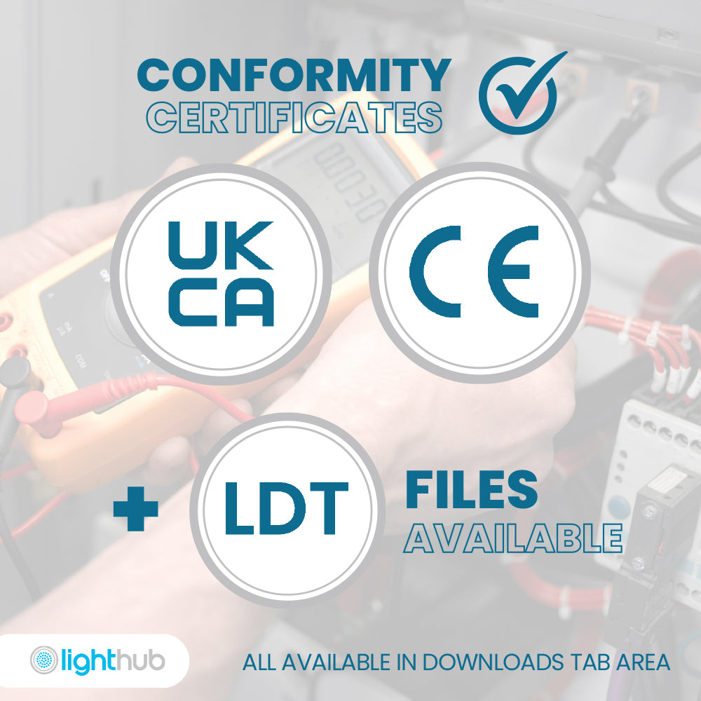 40W 600x600mm LED | Self Test Emergency Light Panel Recessed | 4000K Neutral White | Office Suspended Ceiling White
