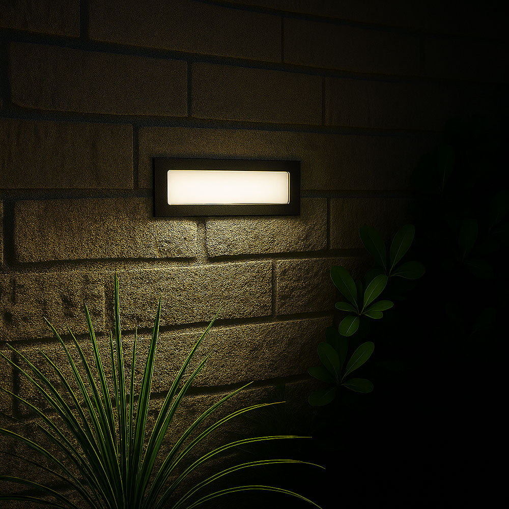 RADNOR Outdoor Recessed Wall Brick Light | LED | IP65 | CCT Tri-Colour Switchable