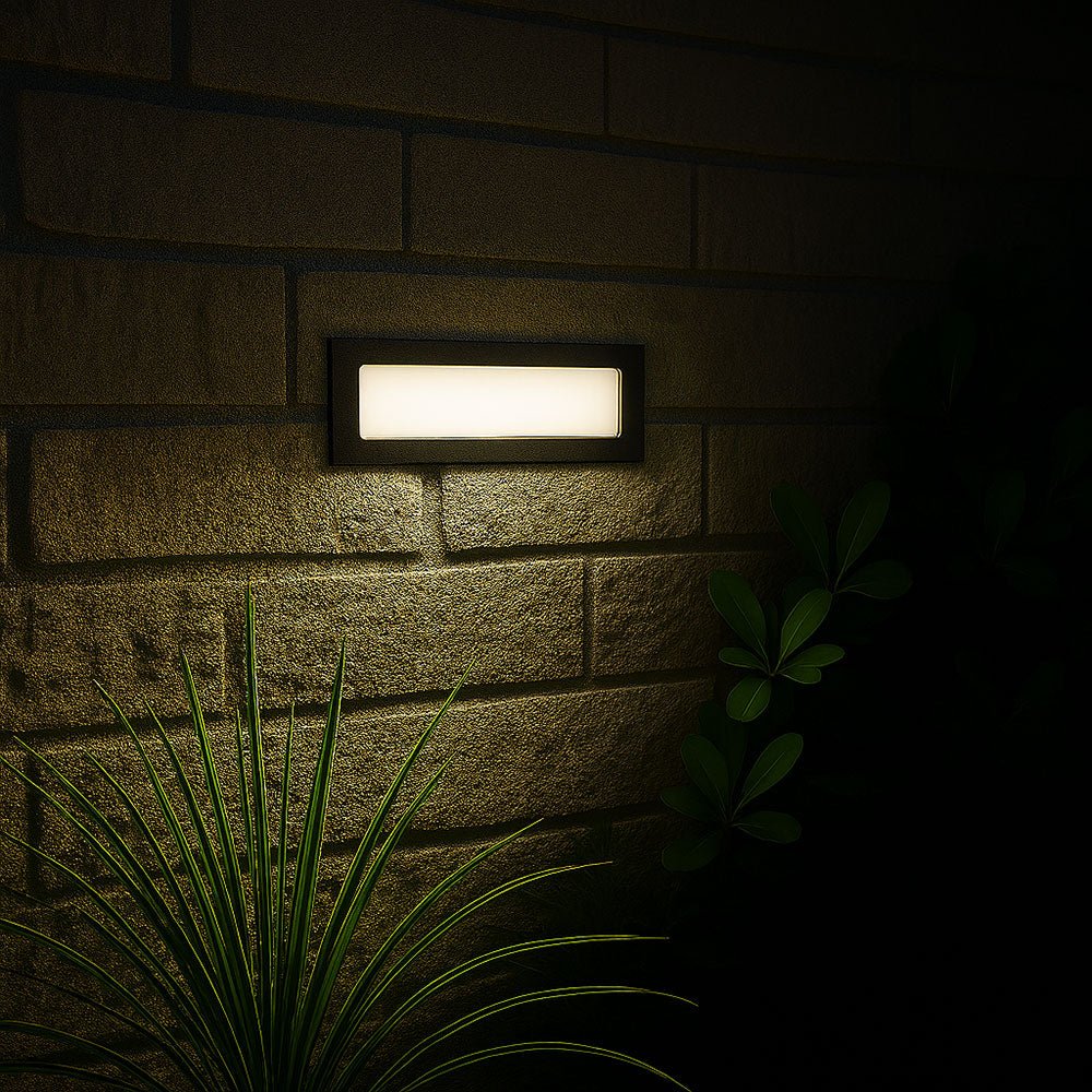 RADNOR Outdoor Recessed Wall Brick Light | LED | IP65 | CCT Tri - Colour Switchable - LightHub Direct