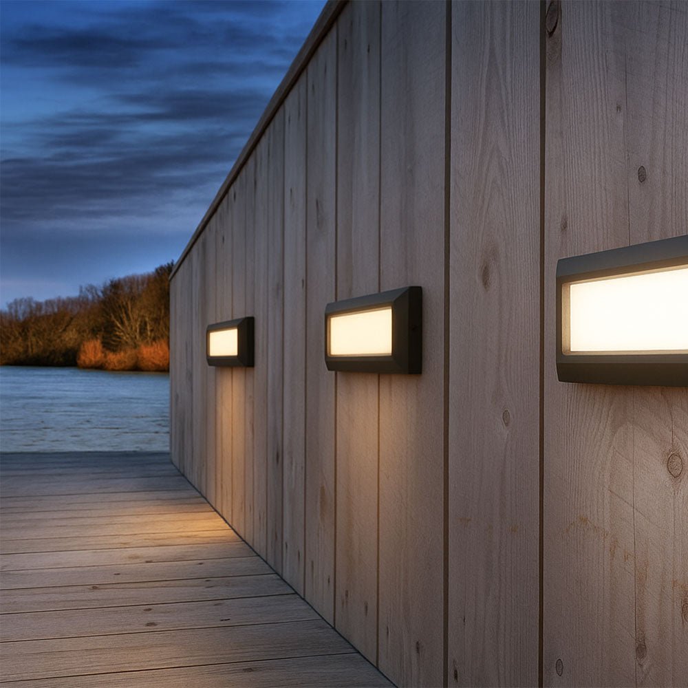 RADNOR Outdoor Surface Wall Brick Light | LED | IP65 | CCT Tri - Colour Switchable - LightHub Direct