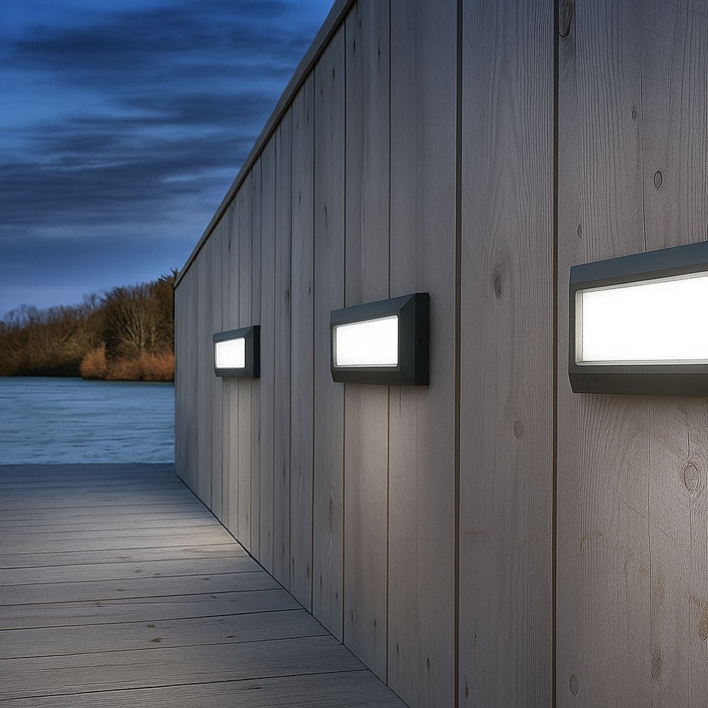 RADNOR Outdoor Surface Wall Brick Light | LED | IP65 | CCT Tri - Colour Switchable - LightHub Direct