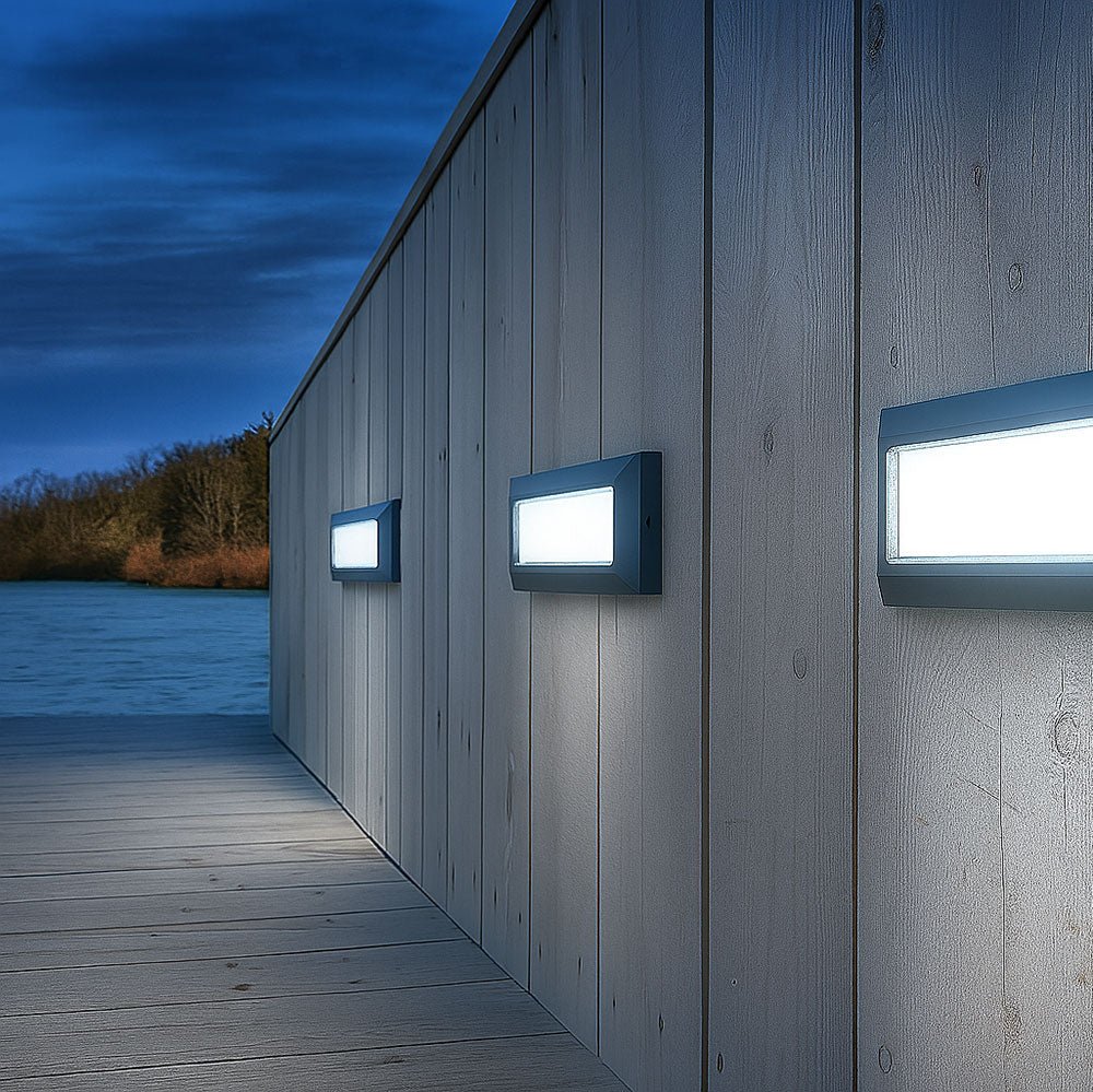 RADNOR Outdoor Surface Wall Brick Light | LED | IP65 | CCT Tri - Colour Switchable - LightHub Direct