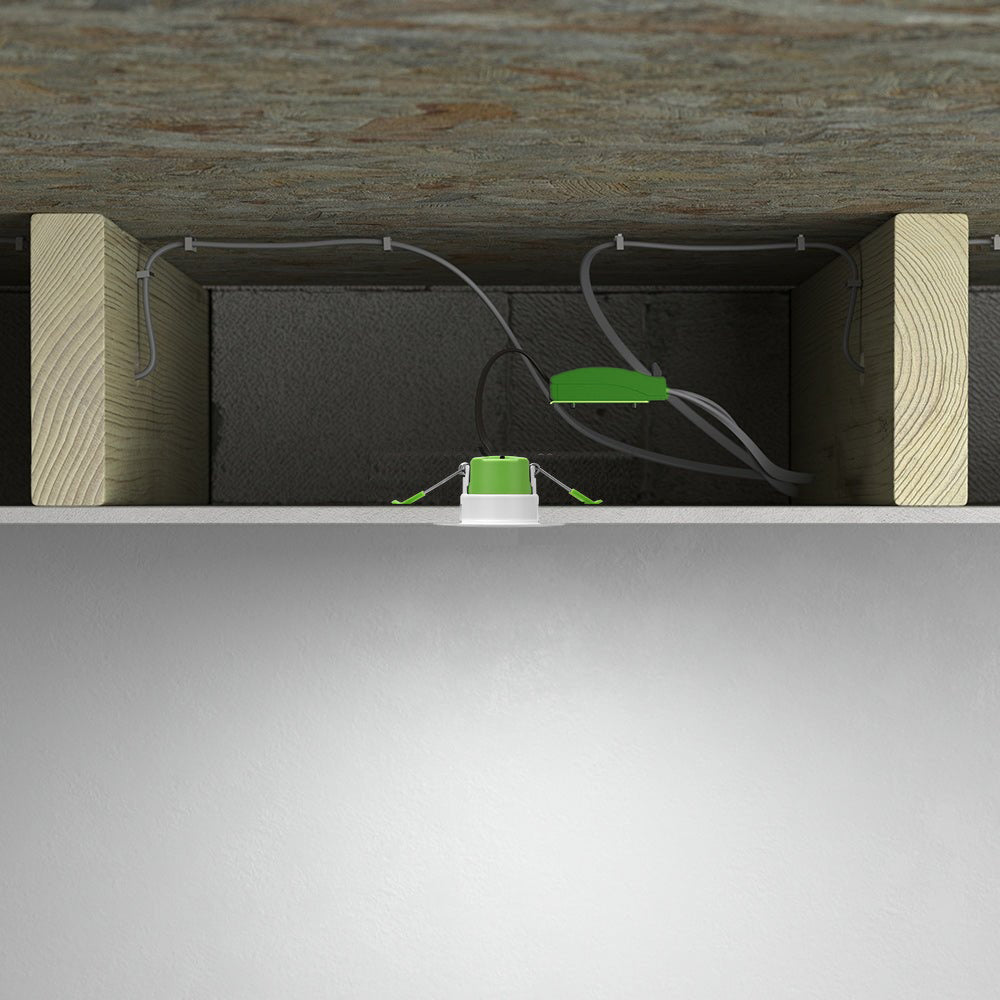 STRATA 5 | Tri-Colour CCT | LED Fire Rated Downlight | Dimmable 6W 655lm | IP65 | White | TRADE 10 Pack