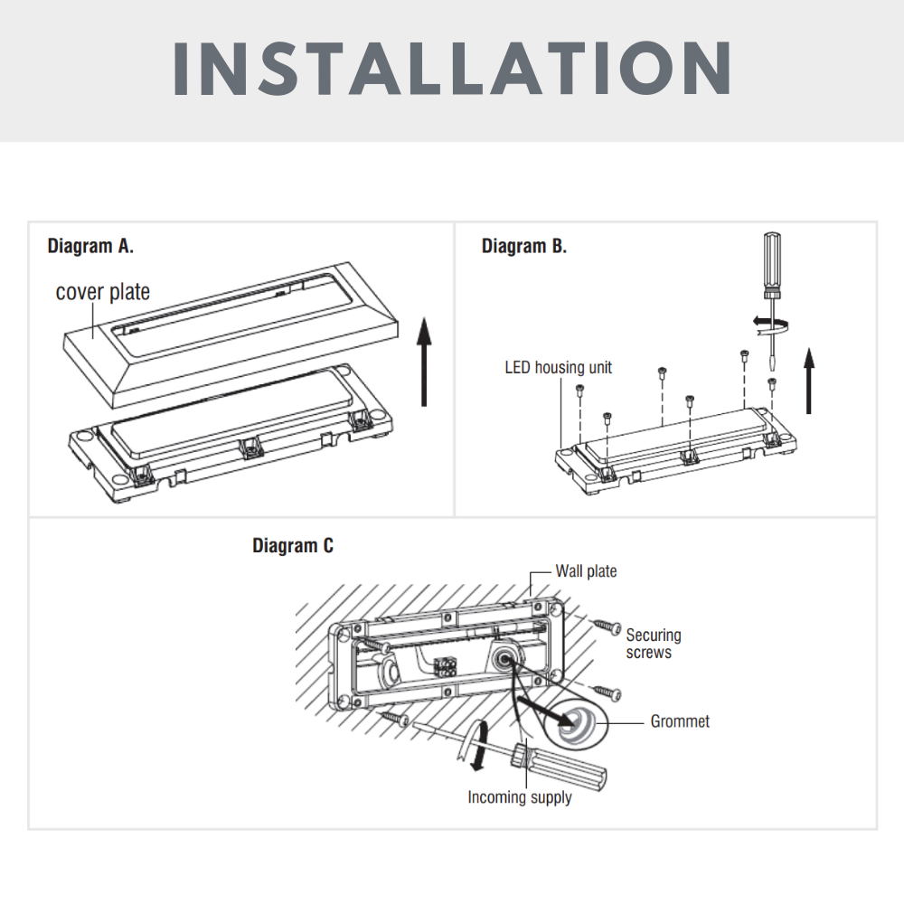 SEVERUS | Outdoor Surface Indirect Wall Brick Light | LED | IP65 | CCT Tri-Colour Switchable | Grey