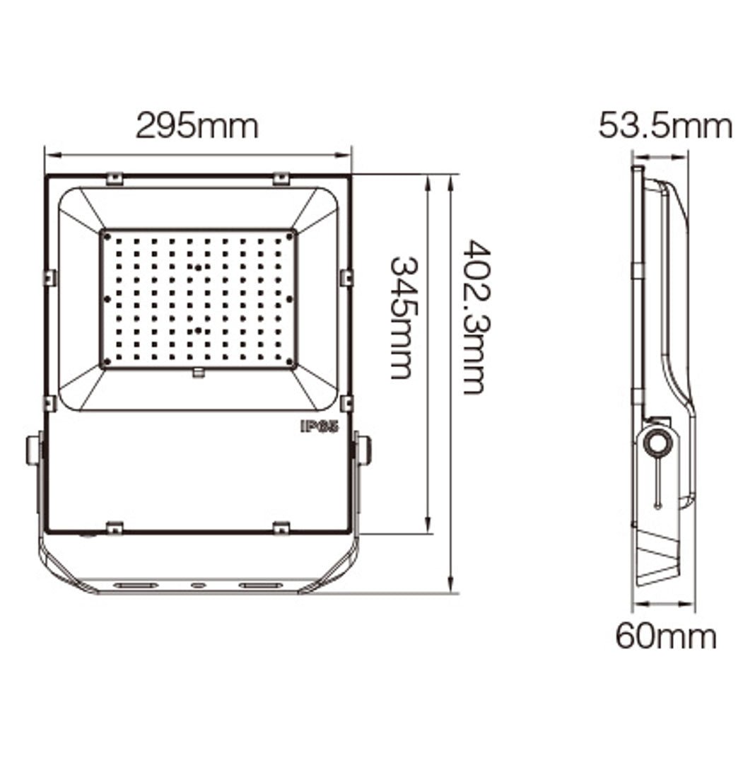 100W RGB+CCT Smart LED Floodlight – Colour Changing Outdoor Flood Light (240V) - LightHub Direct