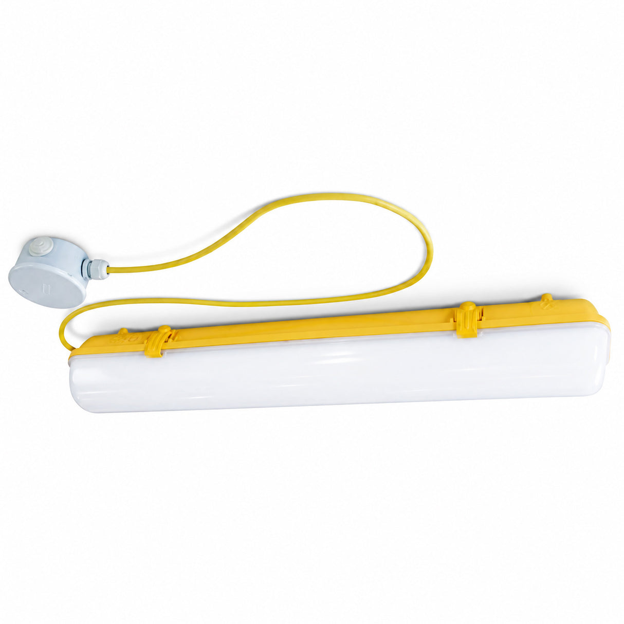 CAMDEN 110V Anti-Corrosive LED Batten Light | 2ft 20W 2600lm | 4000K Cool White | IP65 | With 1m Cable & Junction Box