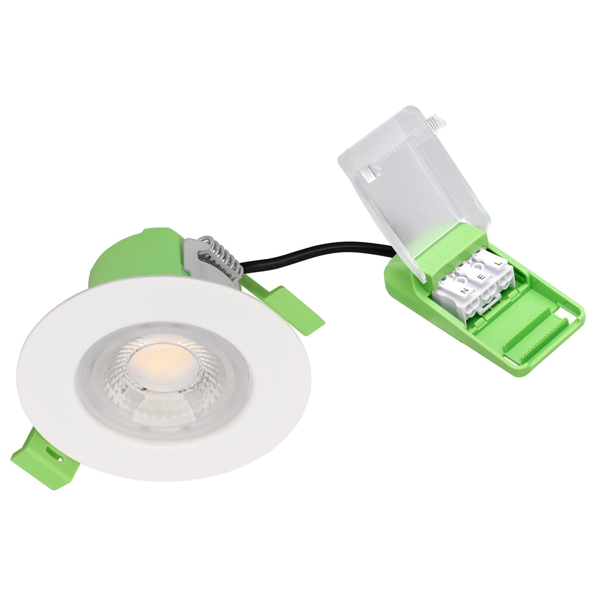 STRATA 5 | Tri-Colour CCT | LED Fire Rated Downlight | Dimmable 6W 655lm | IP65 | White