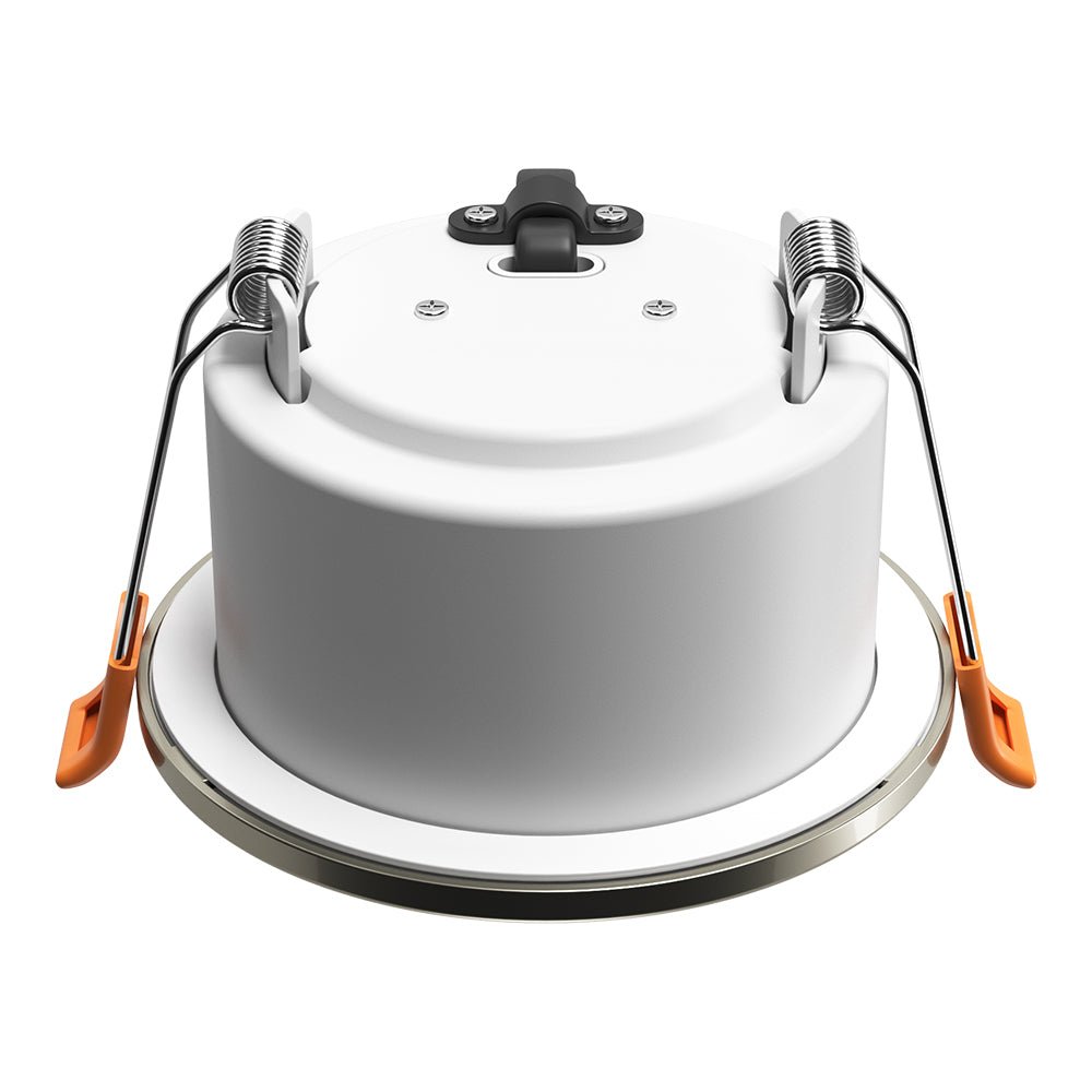 STRATA 5 | Tri - Colour CCT | LED Fire Rated Downlight | Dimmable 5W 600lm | IP65 | Brushed Chrome - LightHub Direct