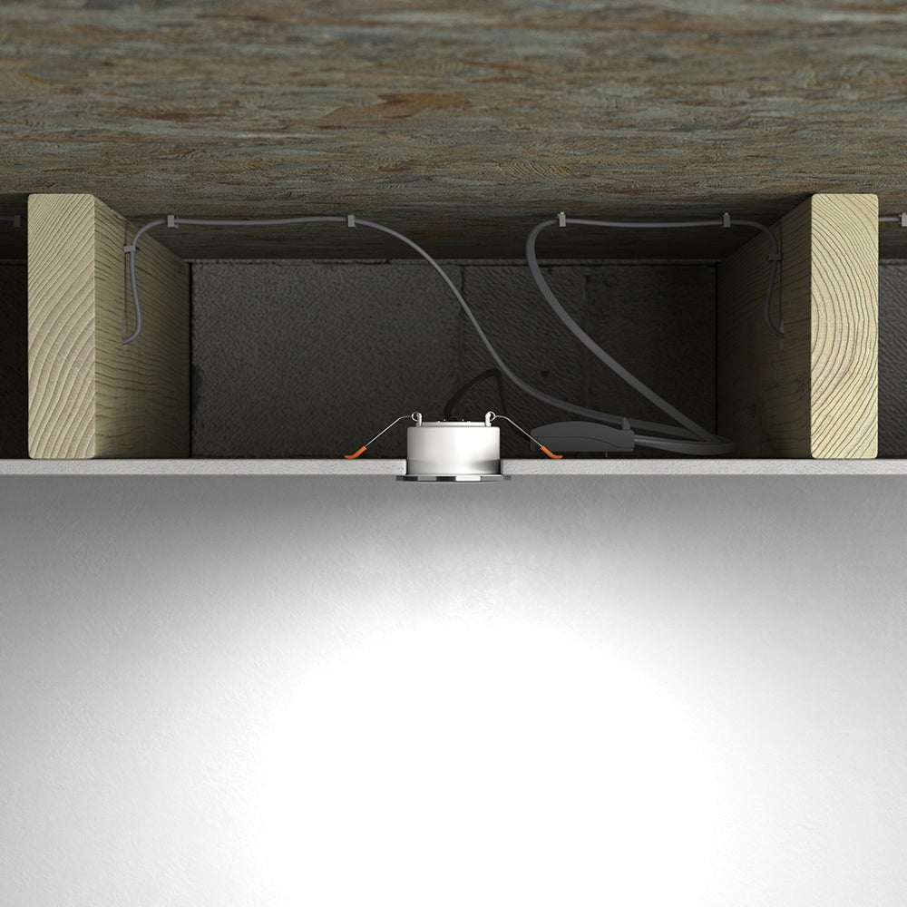 STRATA 5 | Tri - Colour CCT | LED Fire Rated Downlight | Dimmable 5W 600lm | IP65 | Polished Chrome - LightHub Direct