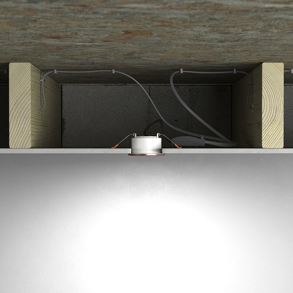 STRATA 5 | Tri - Colour CCT | LED Fire Rated Downlight | Dimmable 5W 600lm | IP65 | Copper - LightHub Direct