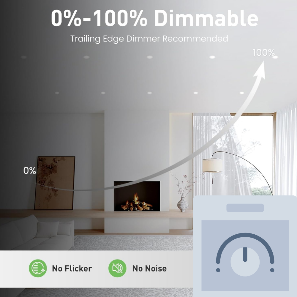 STRATA 5 | Tri-Colour CCT | LED Fire Rated Downlight | Dimmable 5W 600lm | IP65 | White