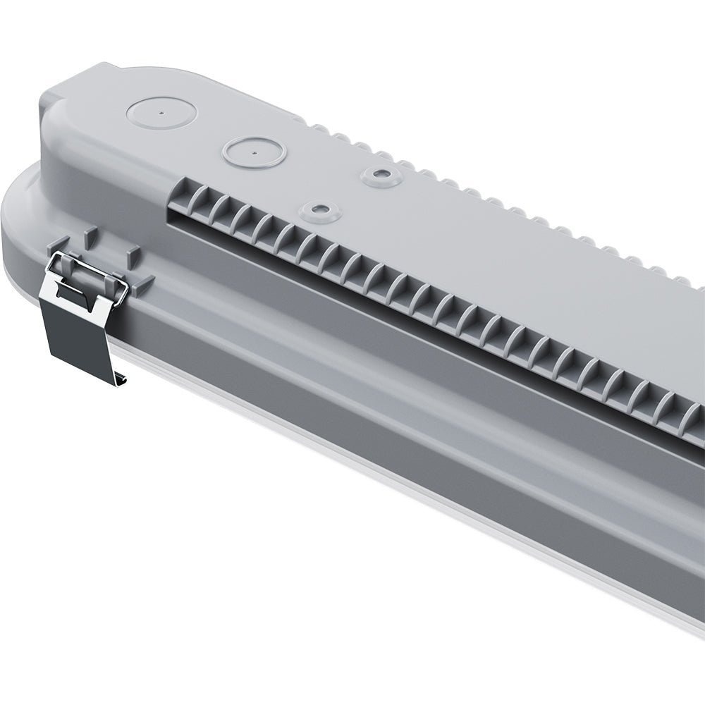 TORO Non - Corrosive LED Batten Light | 4ft High Lumen 4900lm | CCT Tri - Colour & Multi Wattage | IP65 | Emergency - LightHub Direct