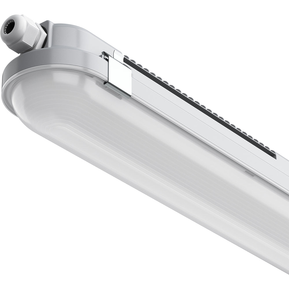 TORO Non-Corrosive LED Batten Light | 6ft High Lumen 8400lm | CCT Tri-Colour & Multi Wattage | IP65 | Corridor Sensor + Emergency