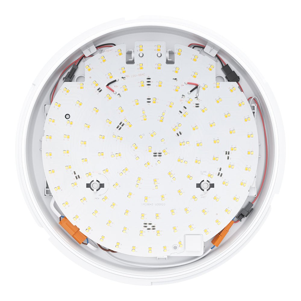 EUSTON TRINITY Slim Bulkhead Light | LED Multi Wattage 2160lm | Tri - Colour CCT | IP65 | Standard - LightHub Direct