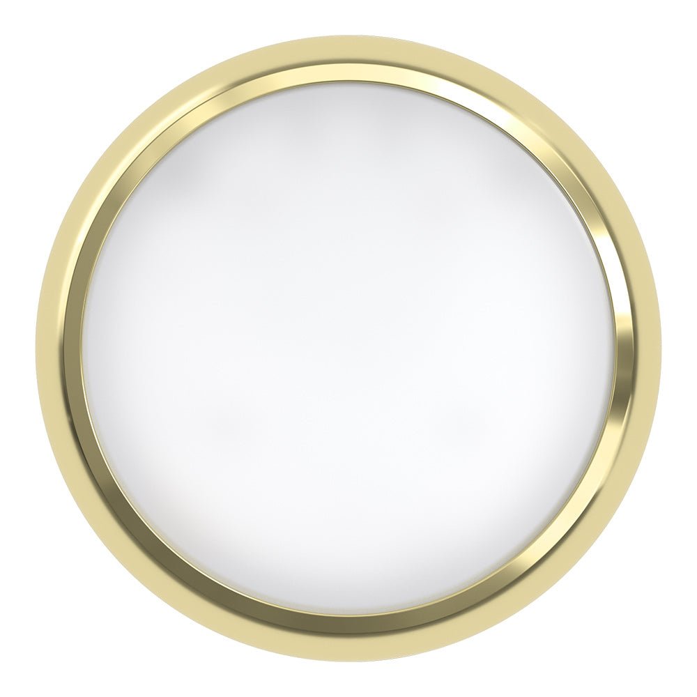 EUSTON TRINITY Slim Bulkhead Light | LED Multi Wattage 2160lm | Tri - Colour CCT | IP65 | Brass | 3hr Emergency - LightHub Direct