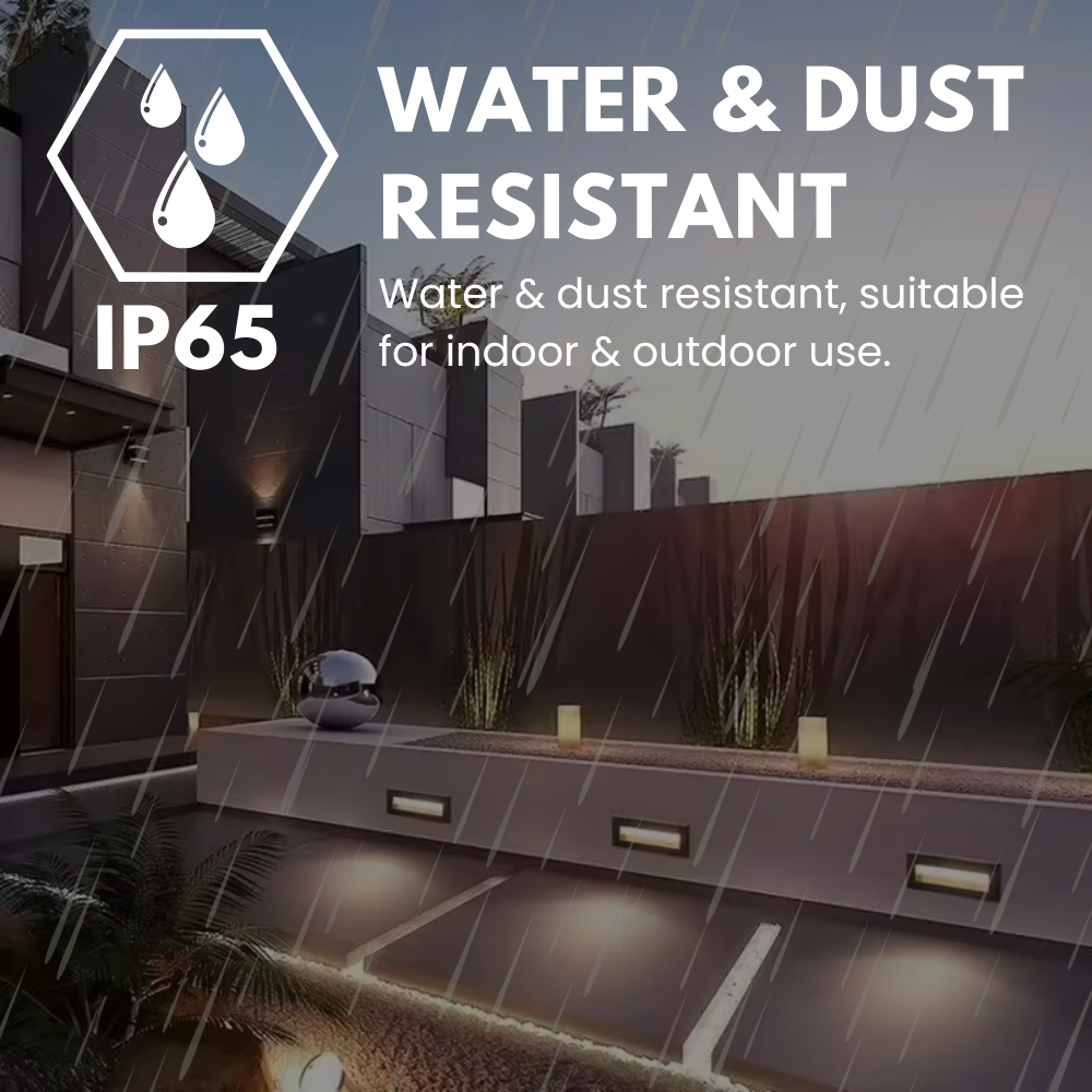 TYBURN Outdoor Indirect Surface Wall Brick Down Light | LED | IP65 | CCT Tri-Colour Switchable