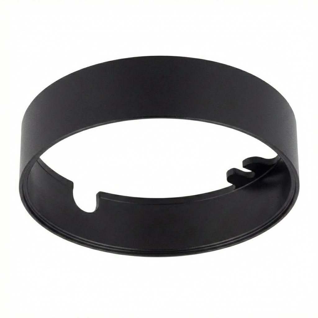 Round Under Cabinet Puck Light Ring for Recessed Fitting | Black