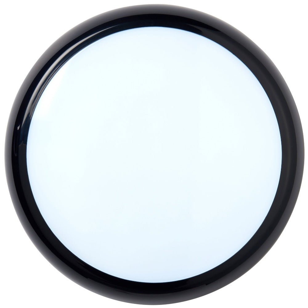 ACTON CCT Slim Bulkhead Light Fitting | LED Multi Wattage 1800lm | CCT Tri - Colour Switchable | IP65 | Black | Standard - LightHub Direct