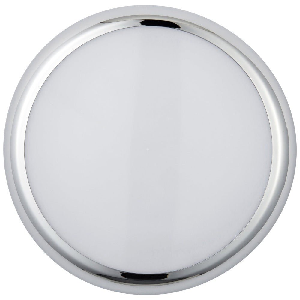 ACTON CCT Slim Bulkhead Light Fitting | LED Multi Wattage 1800lm | CCT Tri - Colour Switchable | IP65 | Chrome | 3hr Emergency Function - LightHub Direct