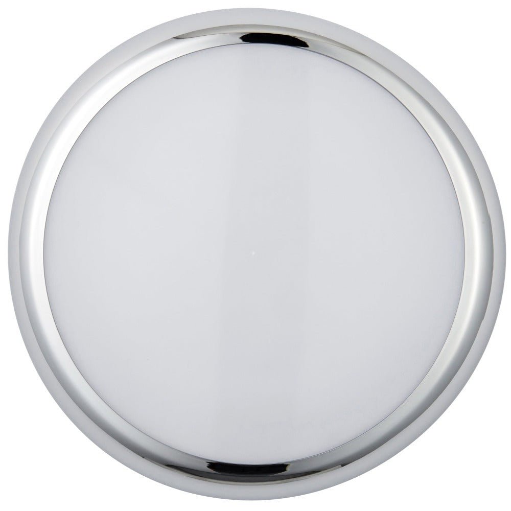ACTON CCT Slim Bulkhead Light Fitting | LED Multi Wattage 1800lm | CCT Tri - Colour Switchable | IP65 | Chrome | Microwave Motion Sensor - LightHub Direct