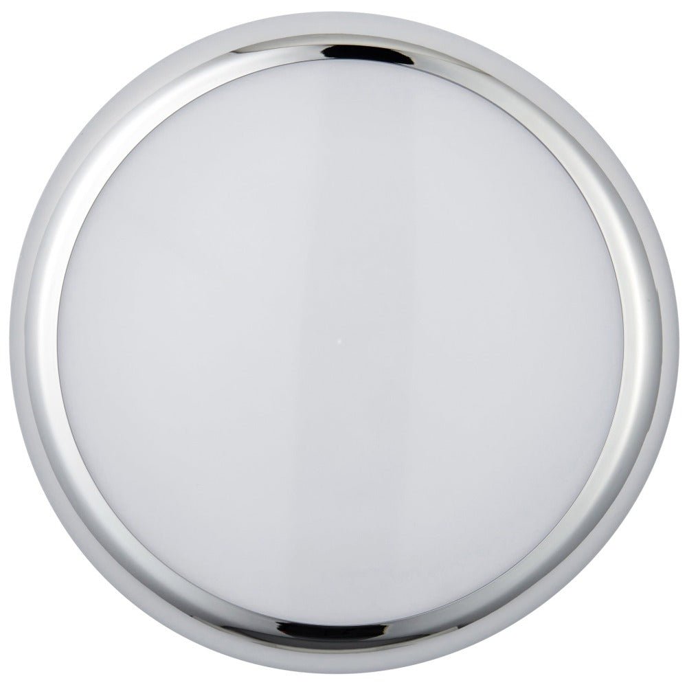 ACTON CCT Slim Bulkhead Light Fitting | LED Multi Wattage 1800lm | CCT Tri - Colour Switchable | IP65 | Chrome | Standard - LightHub Direct