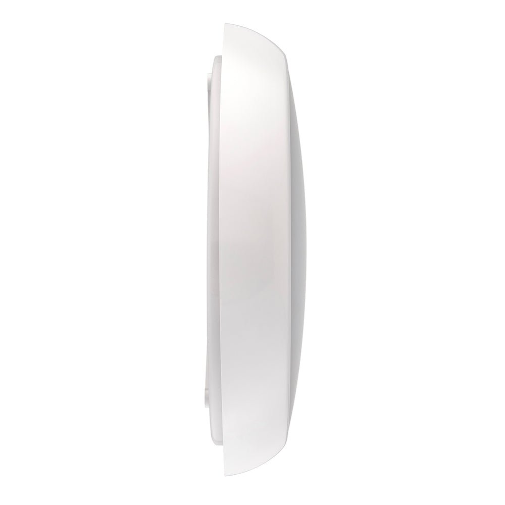 CE3X5 XL Large 400mm Slim Bulkhead Light | LED Multi Wattage 2800lm | Tri - Colour CCT | IP65 | White | Emergency - LightHub Direct