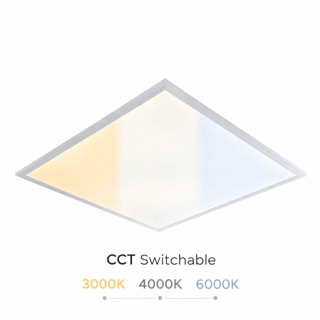 30W 600x600mm LED Panel | 3-in-1 CCT Selectable | Dimmable | IP40 | Office Ceiling Light