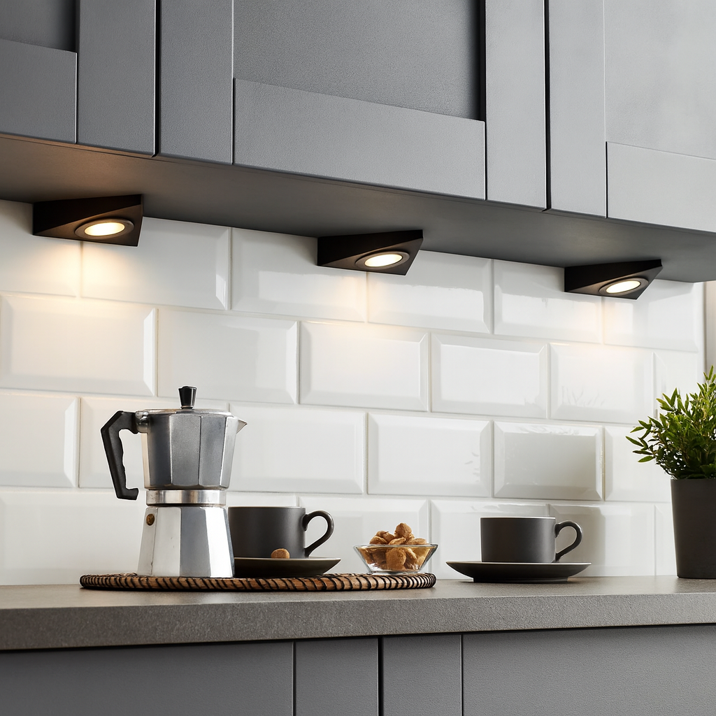 NYX | Surface Triangle Under Cabinet Light | LED 2.5W | IP20 | CCT Tri-Colour | Black