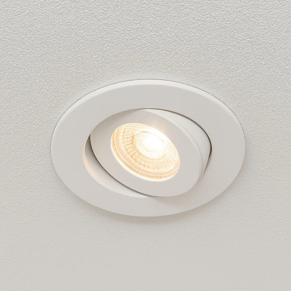 ORBITAL | Quad-Colour CCT | LED Tilt Adjustable Fire Rated Downlight | Dimmable 4/6/8W 800lm | IP65 | White