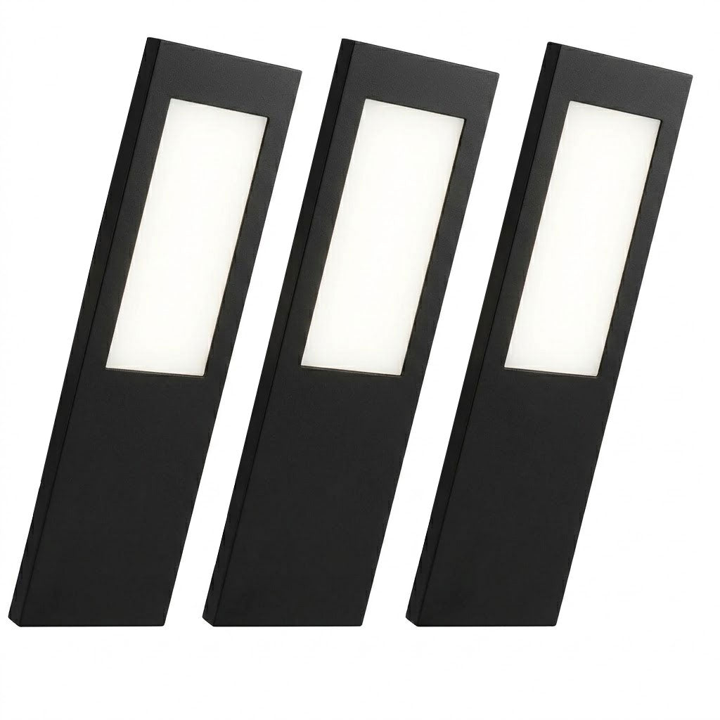 Slim Under-Cabinet Rectangle 3 Pack Kit with Driver | LED 3.5W | IP20 | 3000K Warm White | Black