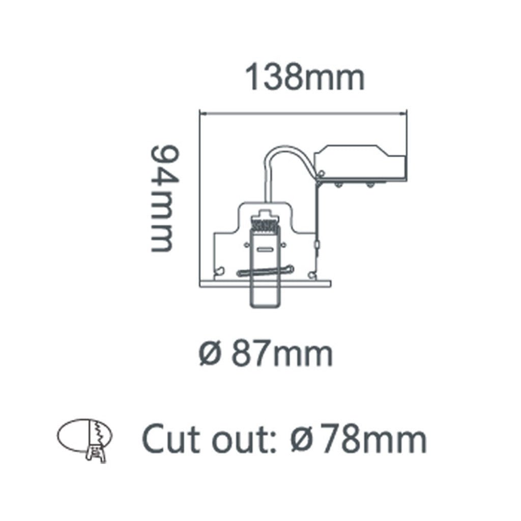 Tilt Smart WiFi RGB+CCT Fire Rated Adjustable Downlight | Alexa & Google | GU10 IP20 | Matt White - LightHub Direct