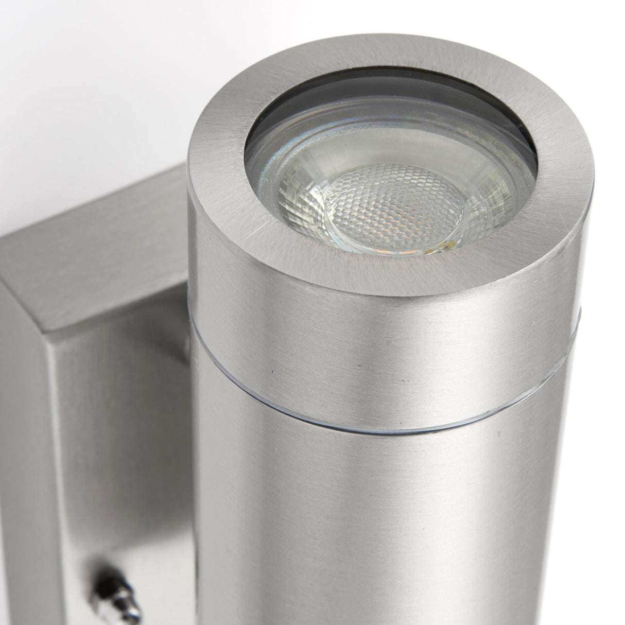 KEW Up / Down Outdoor PIR Sensor Stainless Steel Garden Porch Wall Light | GU10 | IP44 | 3000K Warm White