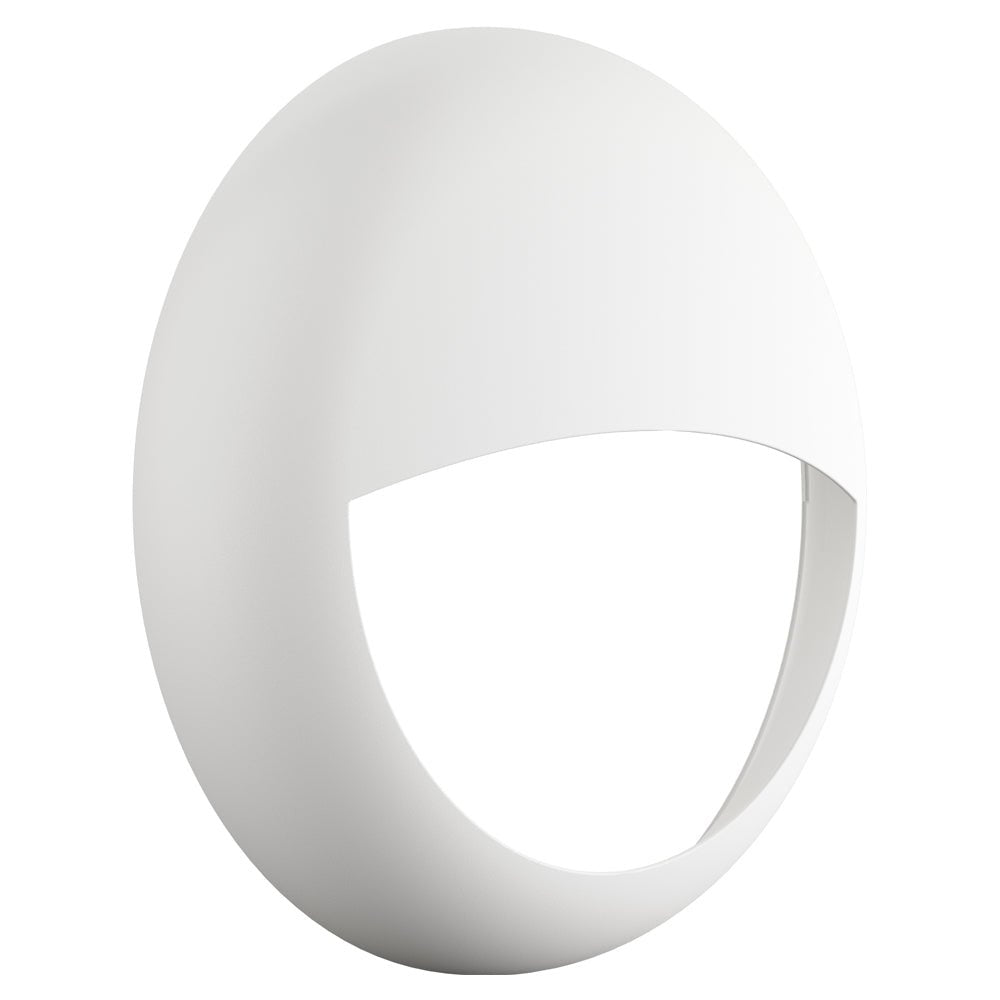 BALHAM Drum Bulkhead Light Fitting | LED 18W 1600lm | CCT Tri - Colour | IP65 | White Eyelid | 3hr Emergency Function | Microwave Motion Sensor - LightHub Direct