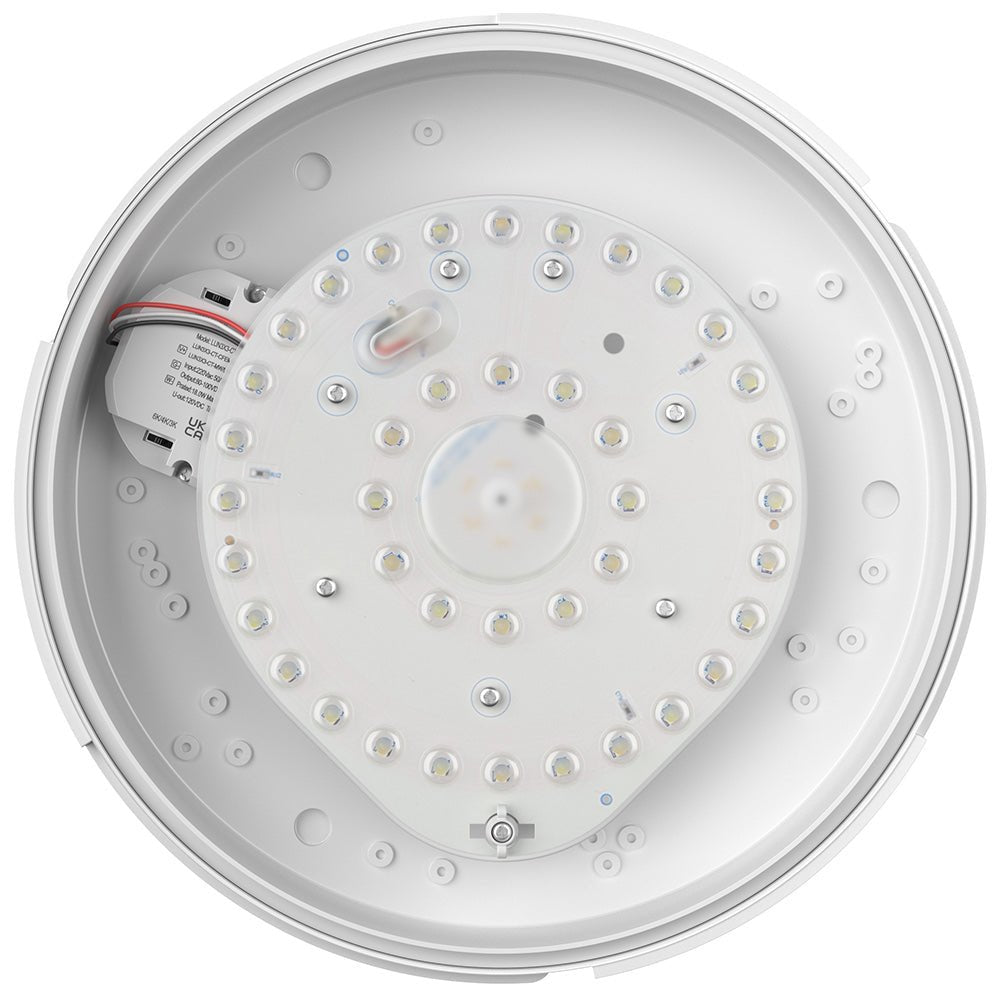 ACTON Slim Bulkhead Light | LED Multi Wattage 1800lm | Tri - Colour CCT | IP65 | 3hr Emergency Function - LightHub Direct