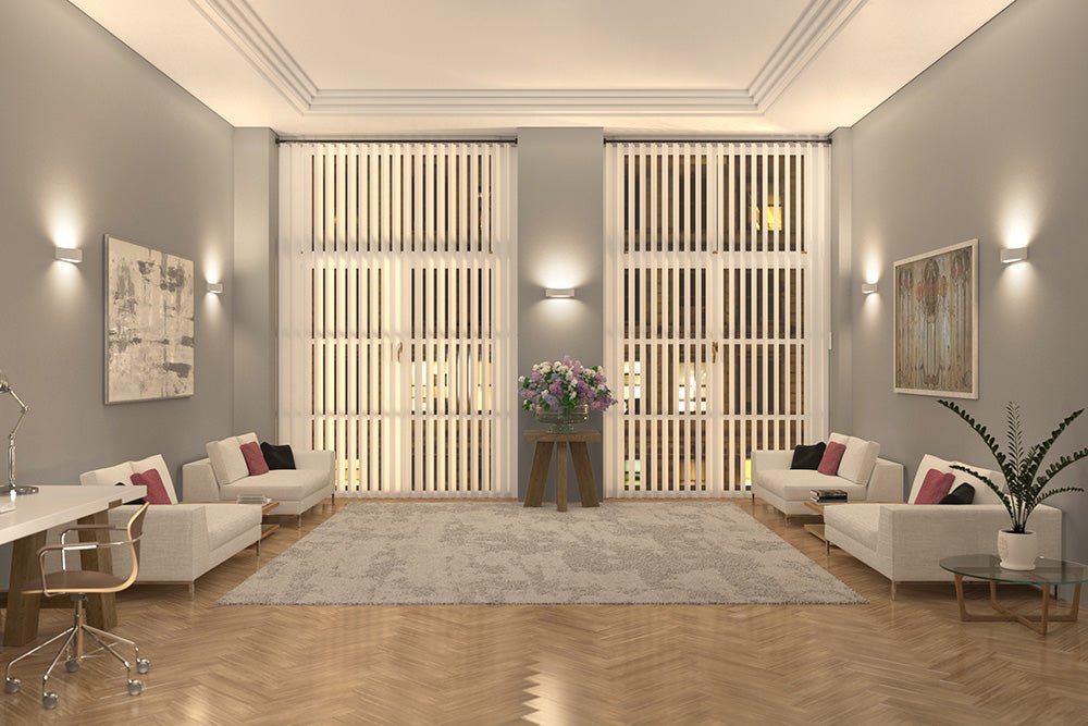 MILLBANK Rectangle Paintable Wall Plaster Uplighter Fitting | E14 (SES) | Up Down Light Effect - LightHub Direct