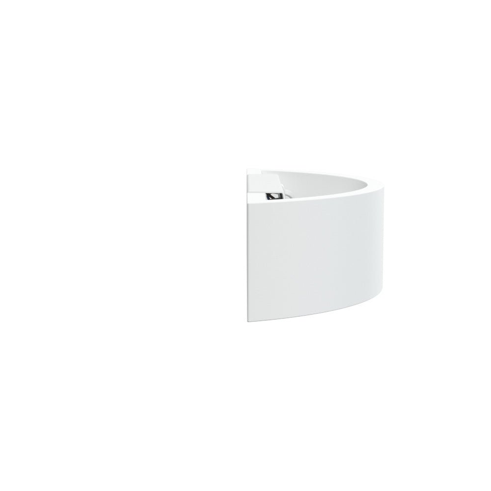 MILLBANK Rectangle Paintable Wall Plaster Uplighter Fitting | E14 (SES) | Up Down Light Effect - LightHub Direct