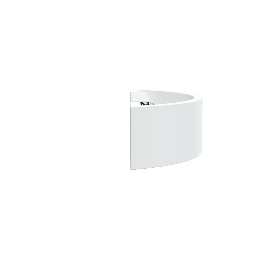 MILLBANK LED Rectangle Paintable Wall Plaster Uplighter Fitting | E14 (SES) | Up Down Light Effect | 2700K Warm White Dimmable