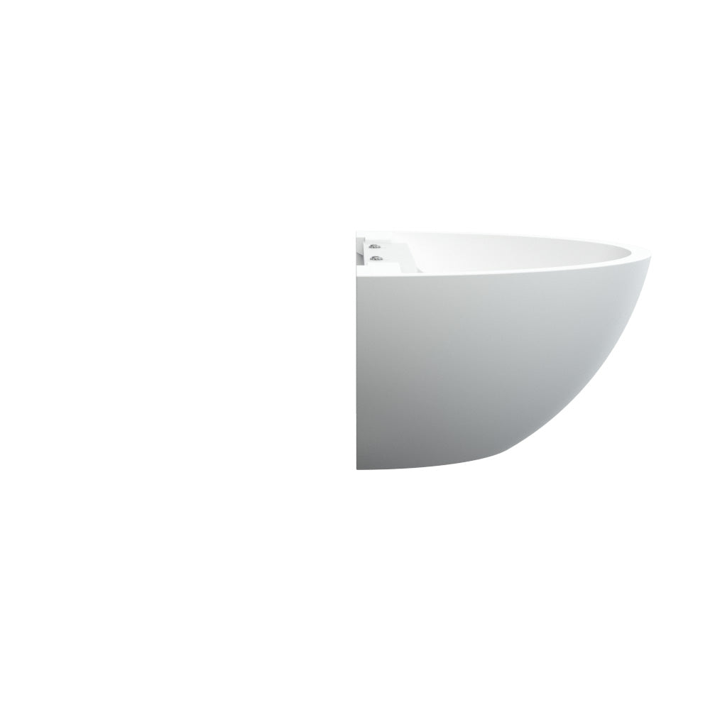 HALKIN Half Moon Plaster Uplighter Fitting | E14 (SES) | Up Down Light Effect | 2700K Warm White Dimmable