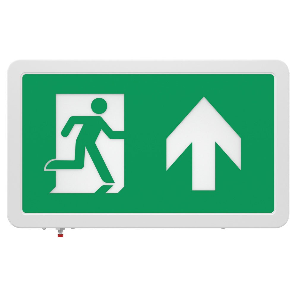 MAGNA Over Door Fire Exit Box Running Man Light | LED 4W 200lm | 6000K Daylight White | IP20 | 3hr Emergency Function - LightHub Direct