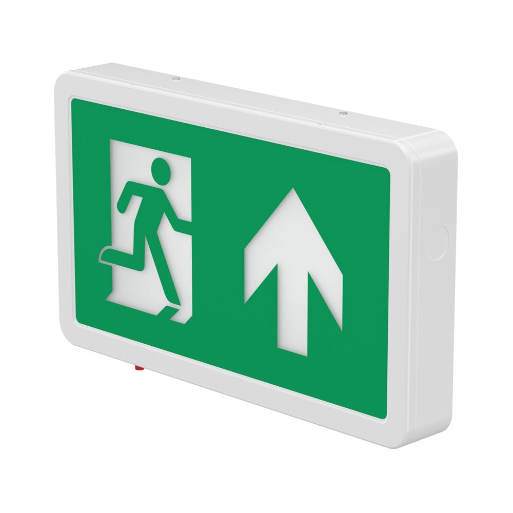 MAGNA Over Door Fire Exit Box Running Man Light | LED 4W 200lm | 6000K Daylight White | IP20 | 3hr Emergency Function - LightHub Direct