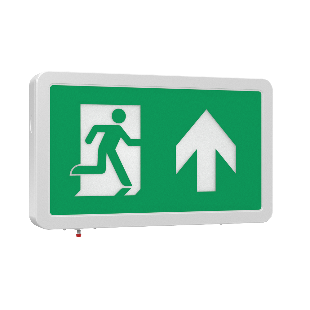 MAGNA Over Door Fire Exit Box Running Man Light | LED 4W 200lm | 6000K Daylight White | IP20 | 3hr Emergency Function | Left Arrow